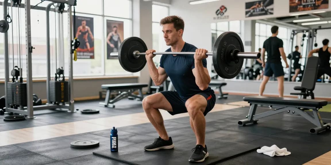 Dynamic gym scene showcasing Prime Pharma Steroiden benefits in fitness training.