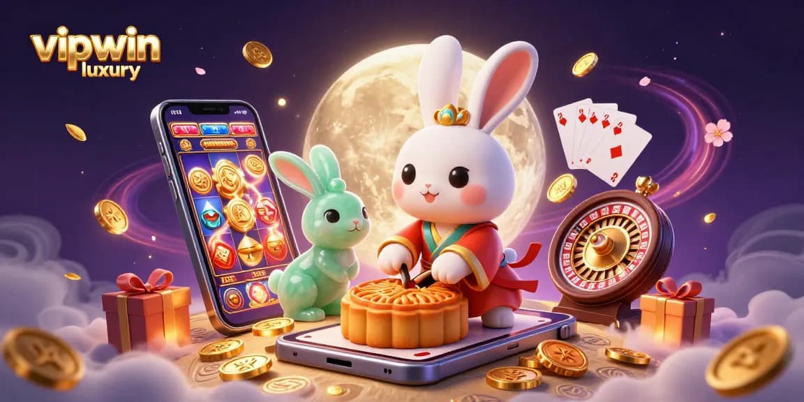 Experience the excitement of vipwin luxury with vibrant casino elements and engaging characters.