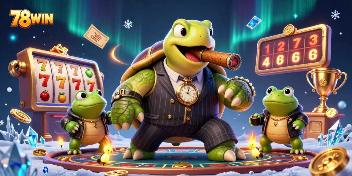 Experience thrilling gameplay with 78WIN's vibrant slot machines and engaging characters in action.