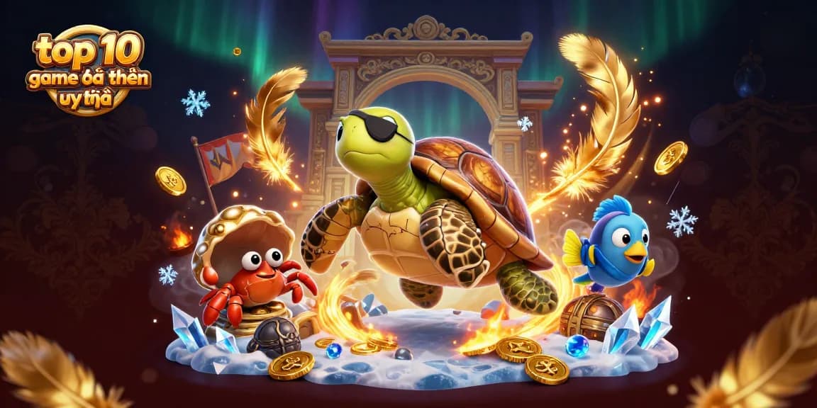 Engage in the excitement of top 10 game bài đổi thưởng uy tín with vibrant 3D gaming characters and elements.
