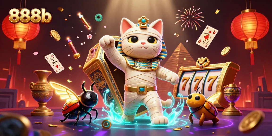 Engage in thrilling play at 888b with dynamic visuals from a pyramid casino scene featuring vibrant elements.