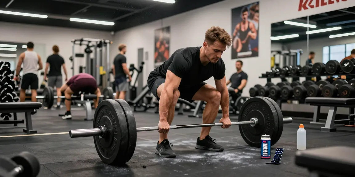 Prime Pharma Steroiden - Athlete lifting weights in modern gym, showcasing strength training and performance.