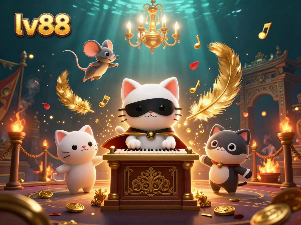 Engage with thrilling games at lv88's vibrant casino, featuring unique 3D characters and atmospheric elements.