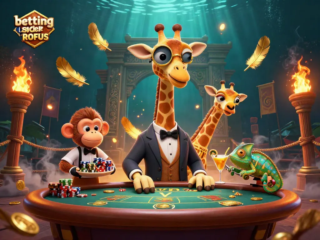 Experience the excitement of betting sider uden ROFUS with a lively illustration featuring a gambling scene.