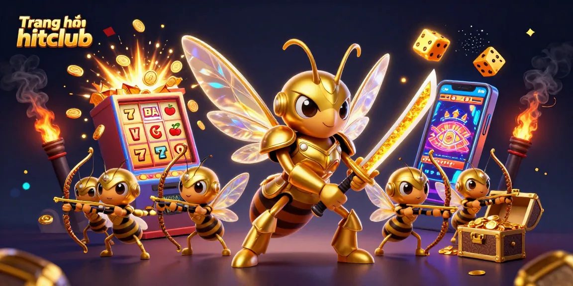 Experience the thrill of wins at Trang chủ hitclub with vibrant casino elements and action-packed characters.