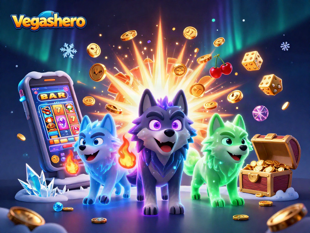 Experience electrifying wins with vegashero's ultimate gaming scene bursting with excitement and rewards