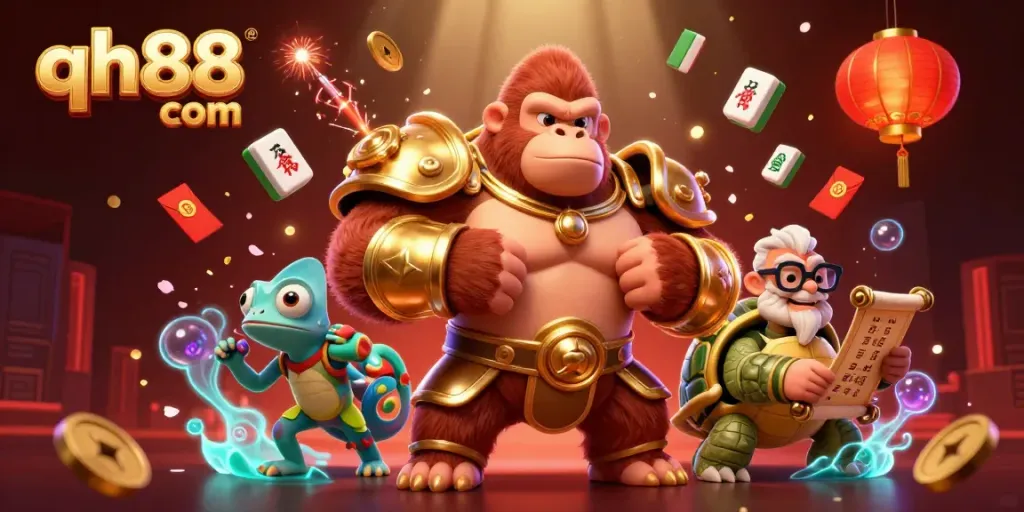 Engage with thrilling gameplay at qh88 com, featuring vibrant characters and rich casino elements.