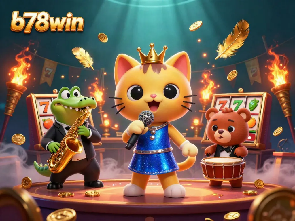 Experience thrilling play at b78win with charismatic characters and vibrant casino elements.