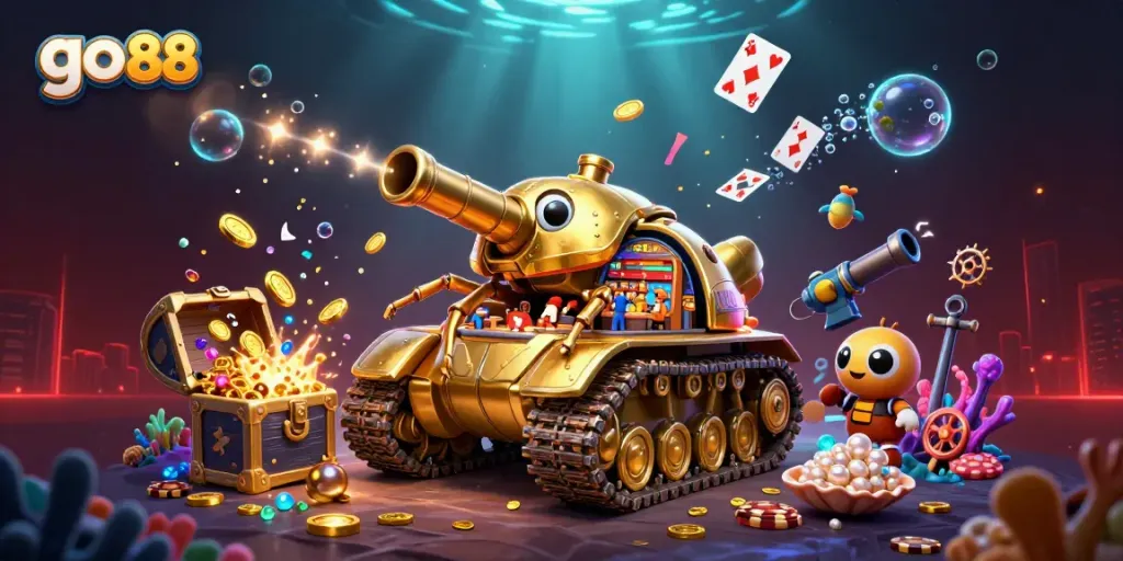Experience exciting games at go 88 with a vibrant underwater casino theme