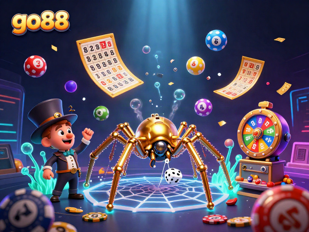 Experience the excitement of go88 with a steampunk-themed casino illustration featuring dynamic gaming elements.