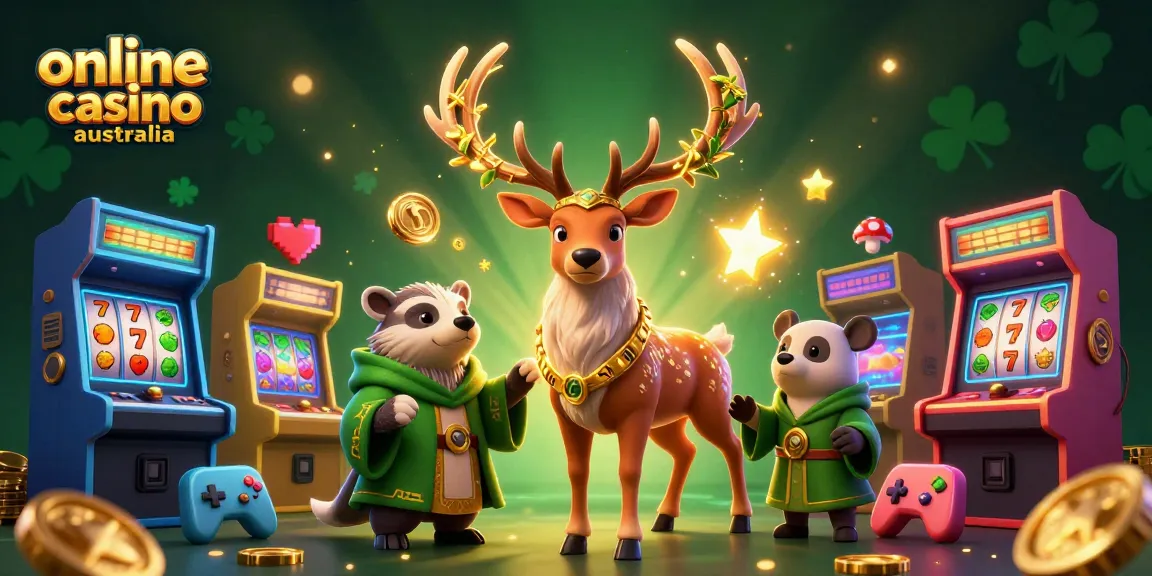 Engage with the vibrant scene of online casino Australia featuring characters and dynamic game elements.
