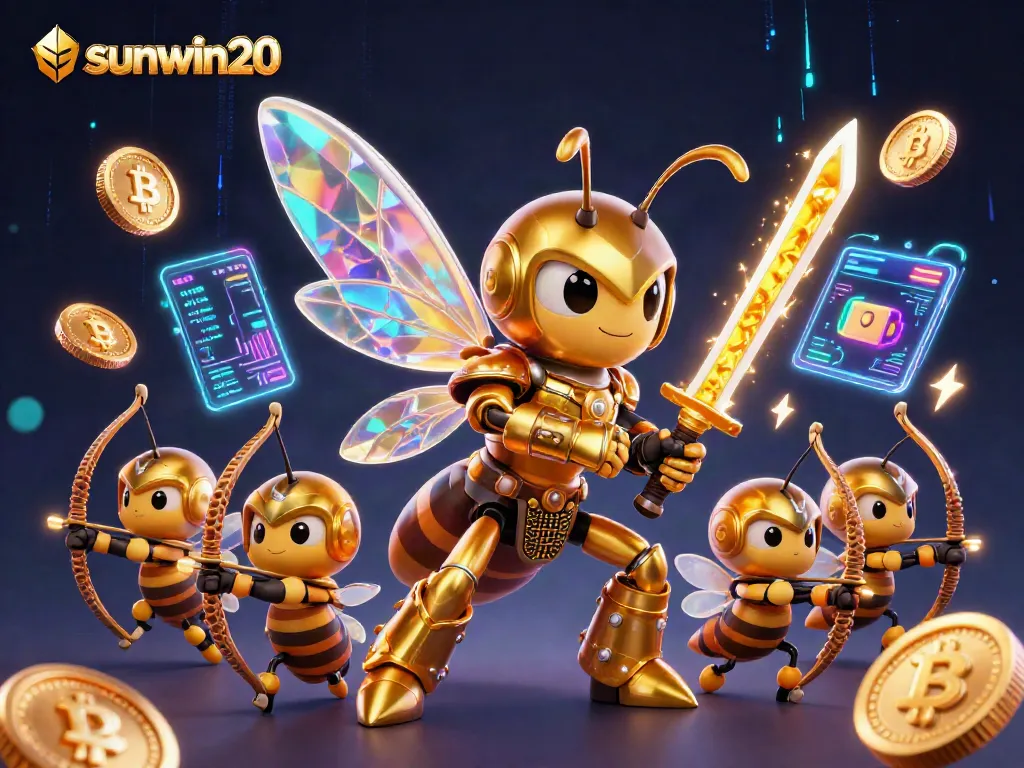 Engage with sunwin20's thrilling online casino adventure featuring vibrant characters and crypto elements.