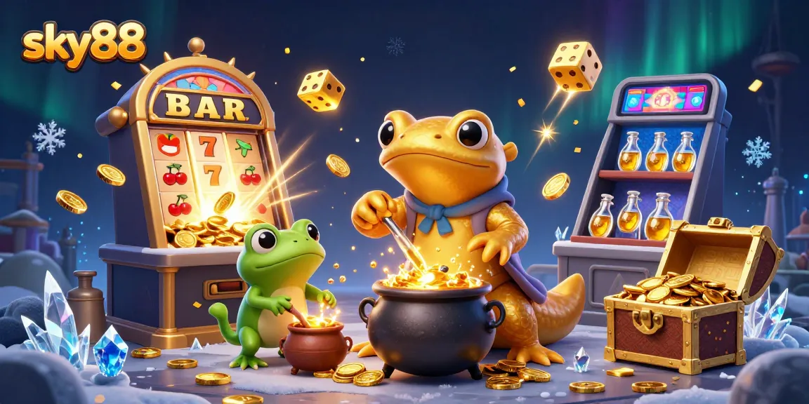 Play at sky88 and experience thrilling slots with golden coin jackpots exploding