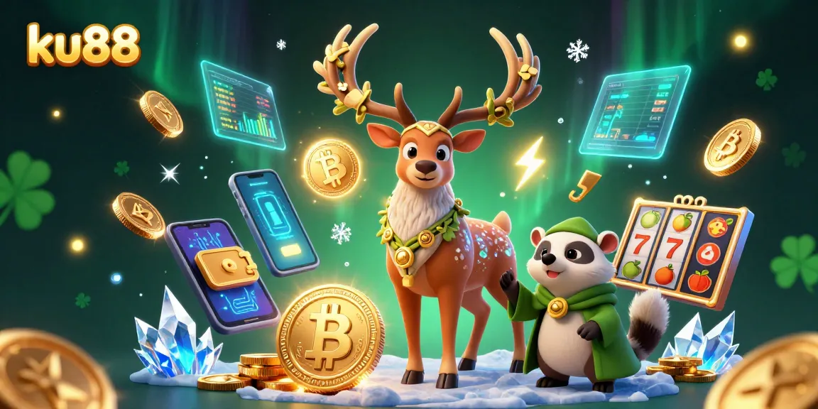 Play to win with ku88 as a Celtic druid stag and badger guide you through thrilling slot adventures.